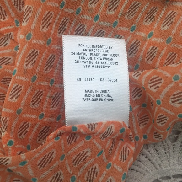 Anthropologie Roselle Printed Peasant Tunic - Picture 8 of 8